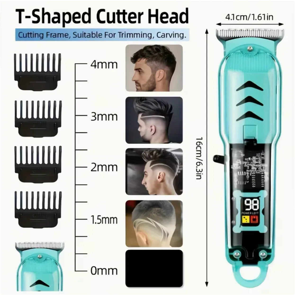 Professional Seamless T-Blade Electric trimmer