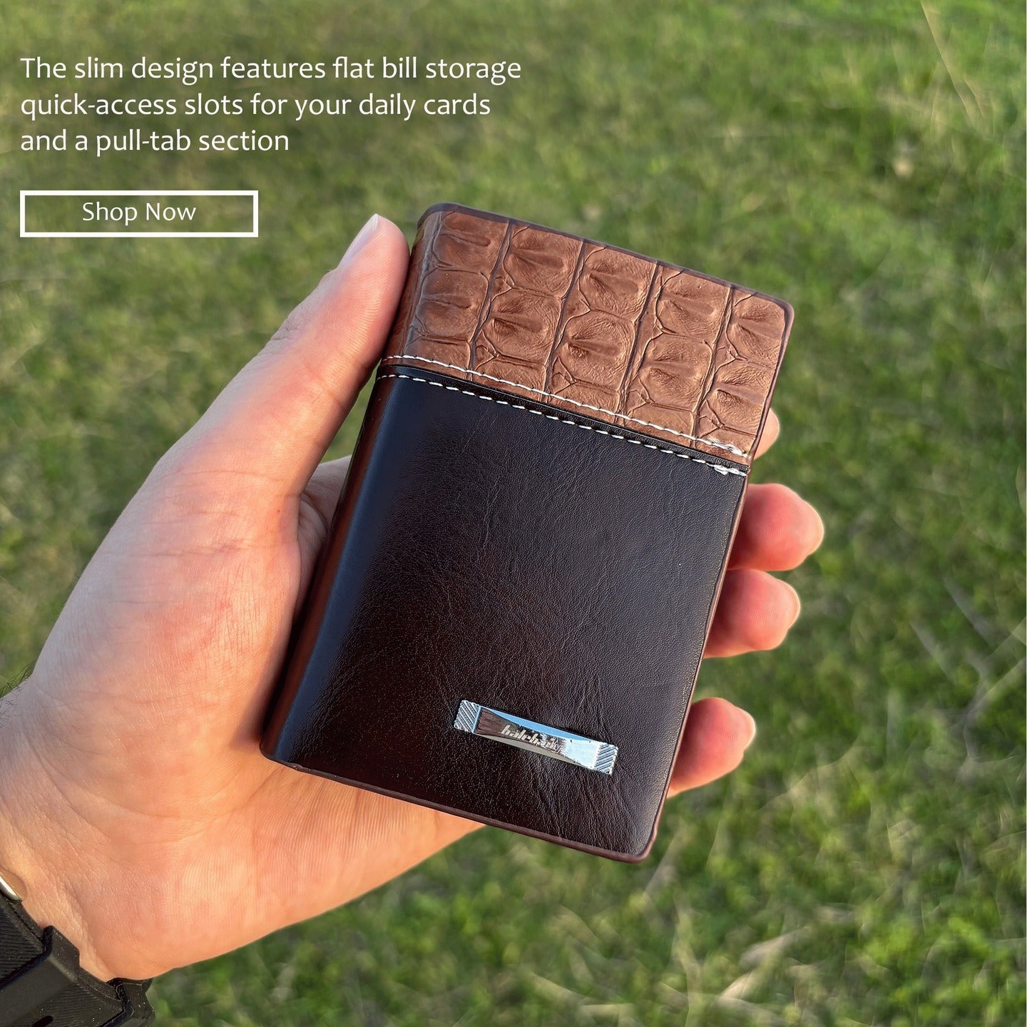 Imported Balebaily Crocodile Wallet