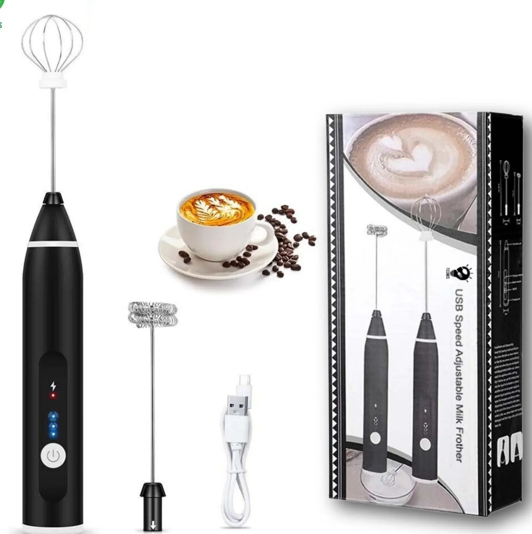 Rechargeable Electric Egg Beater Coffee Mixer Baking Tool